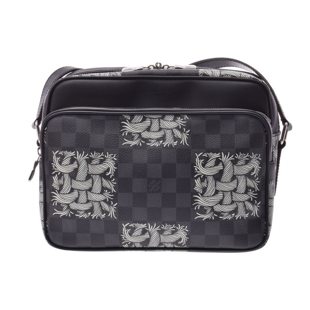 Louis Vuitton Graphite Black Nile Christopher Nemeth Leather Shoulder Bag